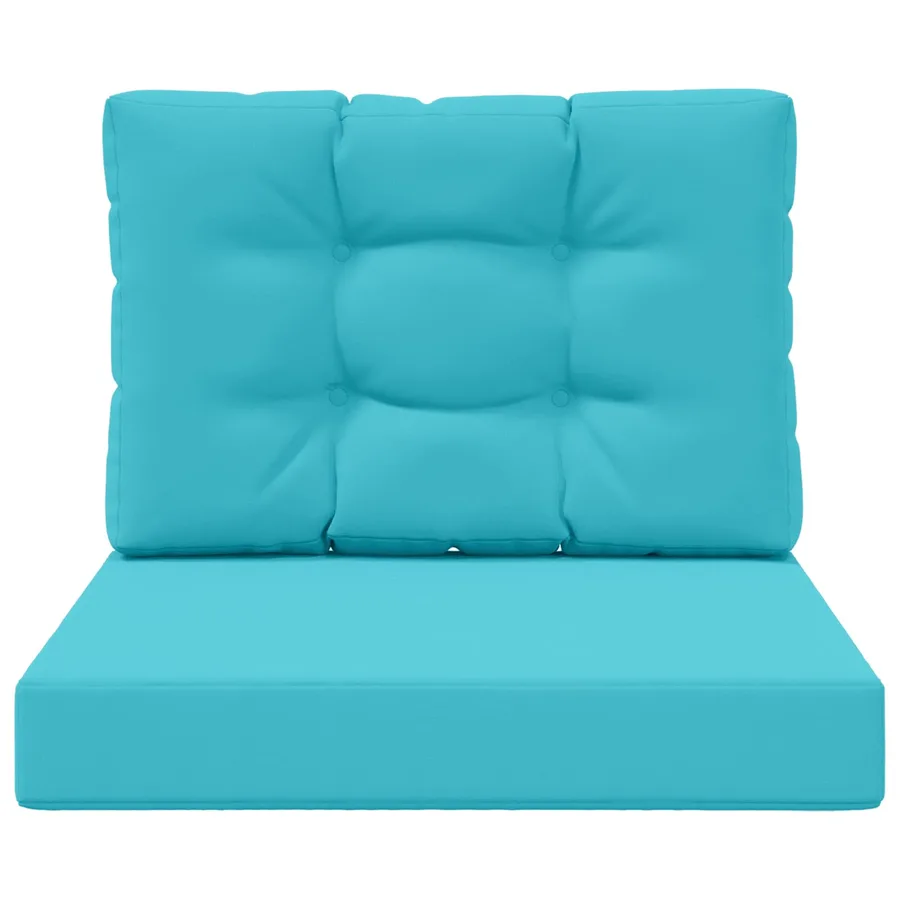 Coussin de canapé d'extérieur 2 pcs Turquoise Polyester - 6