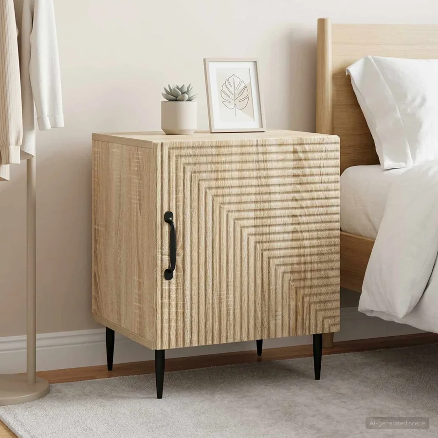 Cabinet de chevet 2 pcs Chêne Sonoma 43 x 34,5 x 50 cm