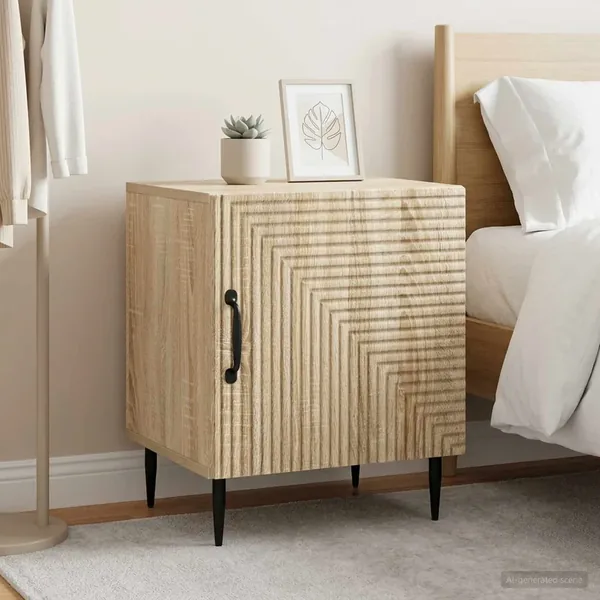 Cabinet de chevet 2 pcs Chêne Sonoma 43 x 34,5 x 50 cm