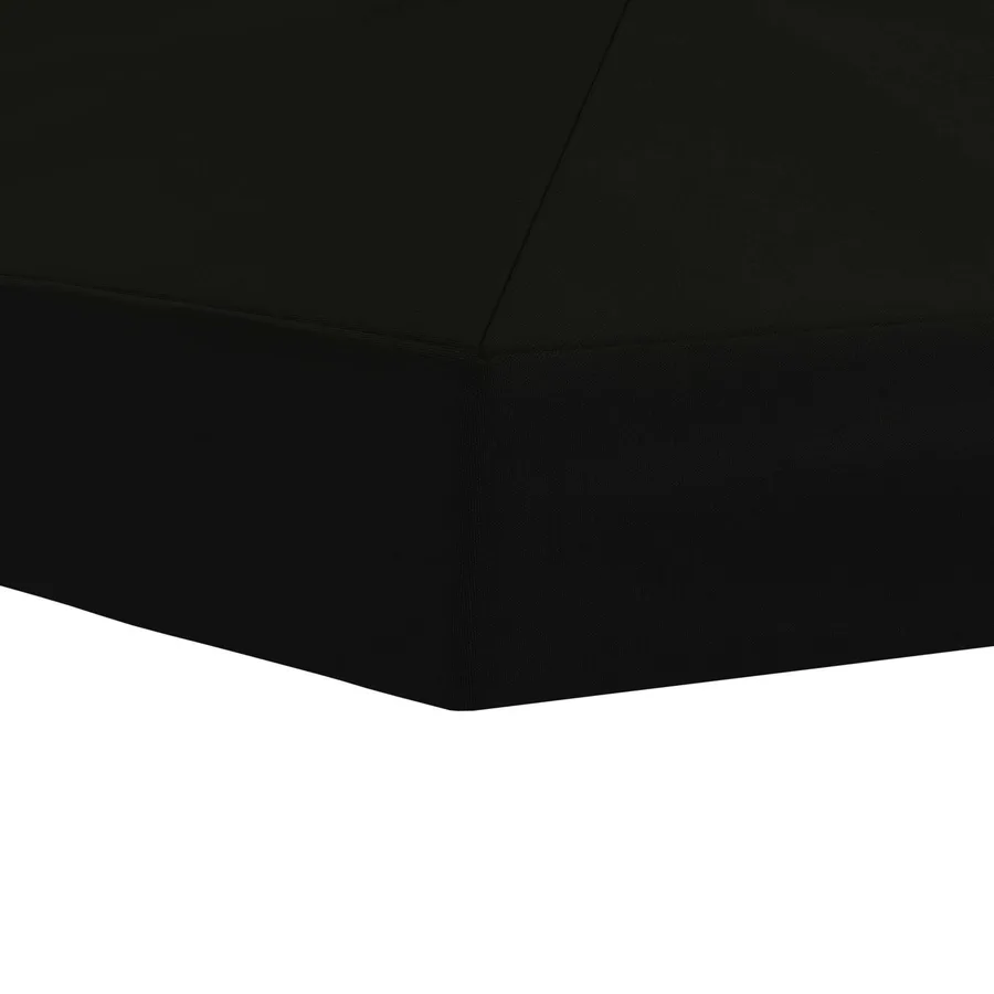 Housse de canopée de gazebo 6 x 3 m Noir Polyester 190 - 5