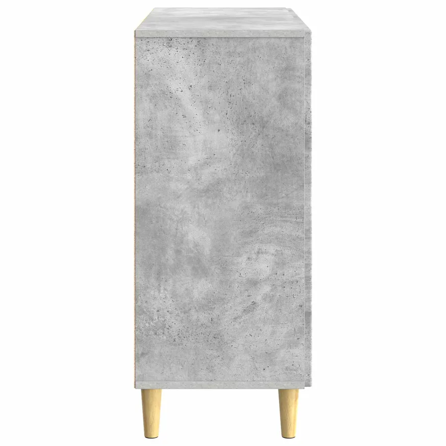 Buffet Gris béton 89 x 34,5 x 80 cm Bois d'ingénierie - 6