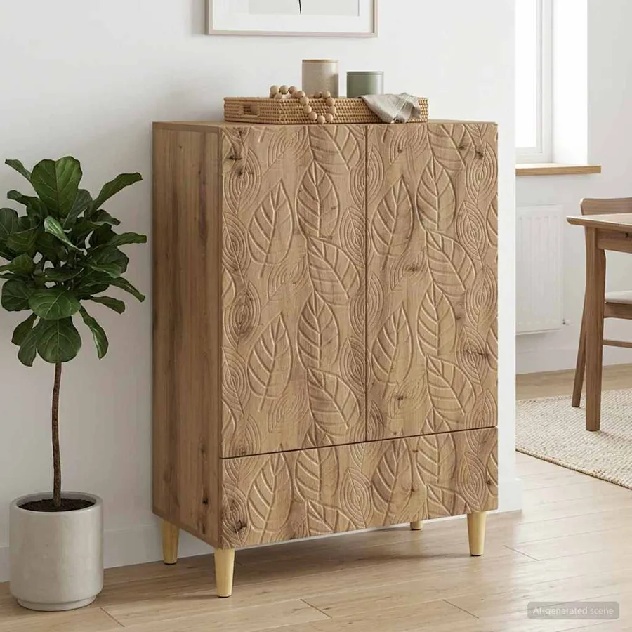 Buffet Chêne artisanal 66 x 34,5 x 95 cm Bois d'ingénierie