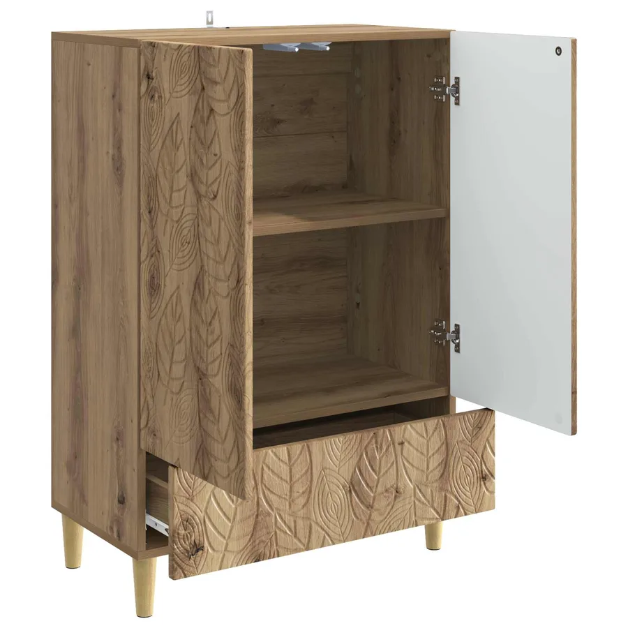 Buffet Chêne artisanal 66 x 34,5 x 95 cm Bois d'ingénierie - 4