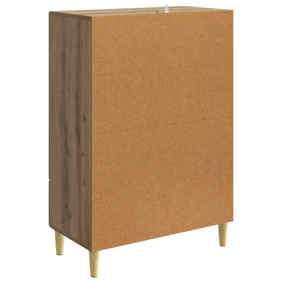 Buffet Chêne artisanal 66 x 34,5 x 95 cm Bois d'ingénierie - 7