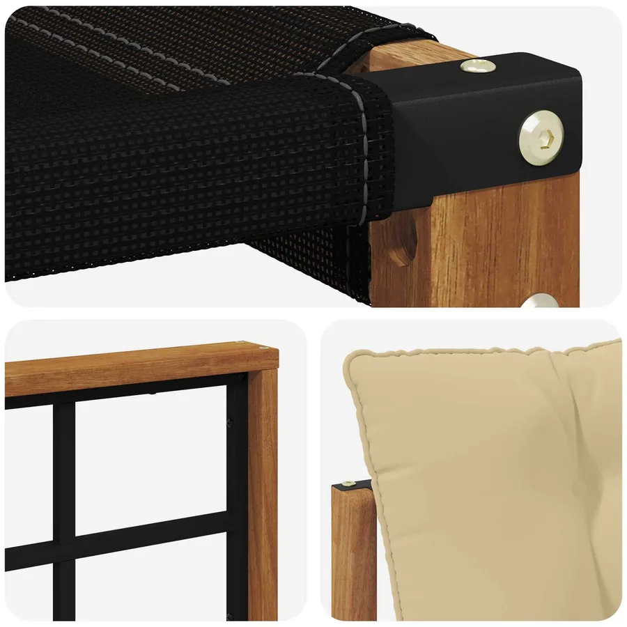 Ensemble de canapés d'extérieur 7 pcs Naturel et Beige - 7