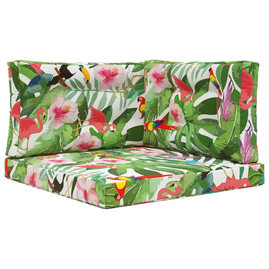 Coussin de canapé d'extérieur 3 pcs coloré Polyester - 2