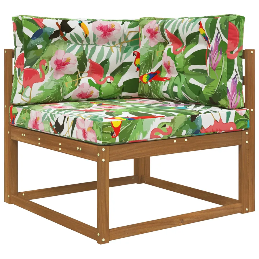 Coussin de canapé d'extérieur 3 pcs coloré Polyester - 3