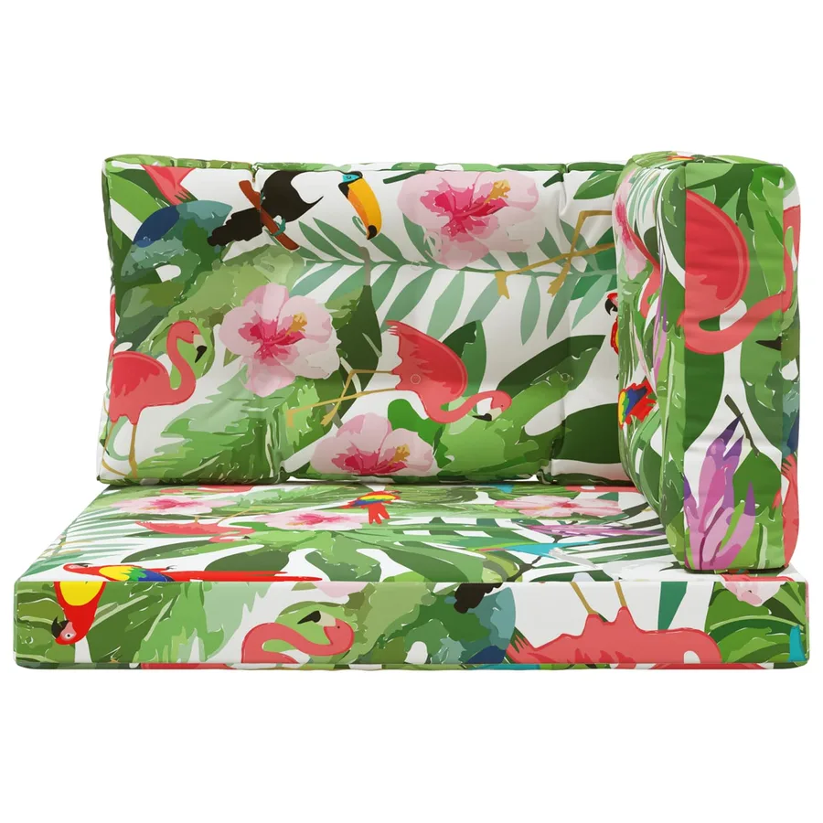 Coussin de canapé d'extérieur 3 pcs coloré Polyester - 6