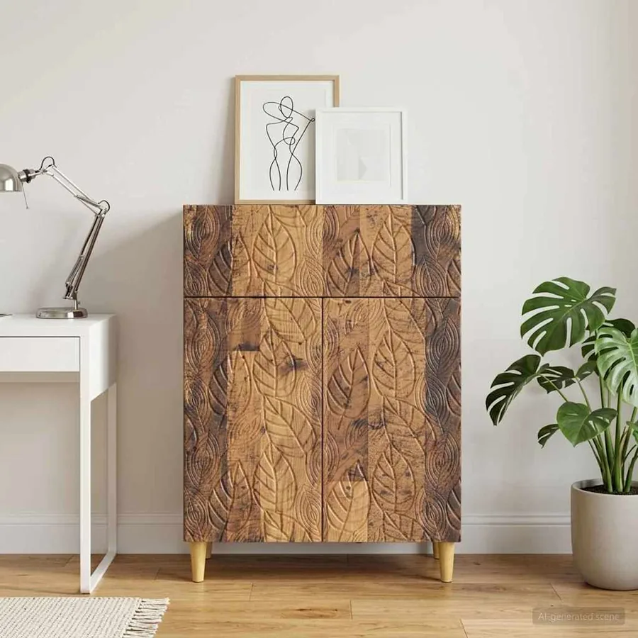 Buffet Bois ancien 66 x 34,5 x 90 cm Bois d'ingénierie