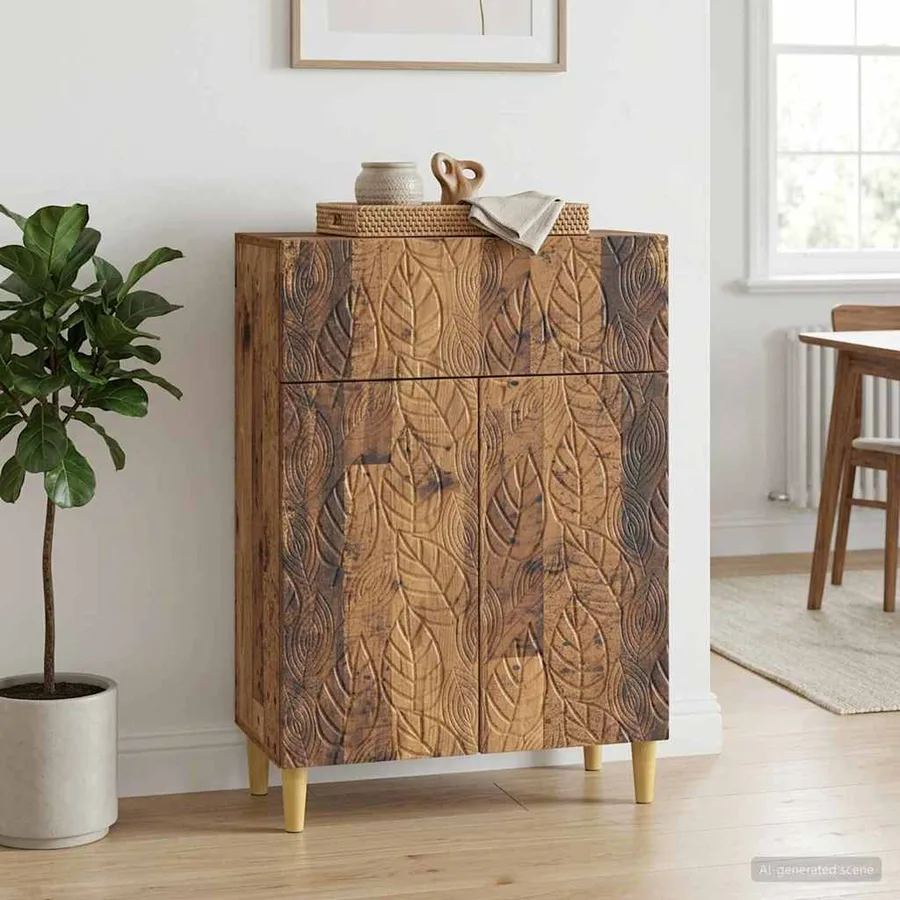 Buffet Bois ancien 66 x 34,5 x 90 cm Bois d'ingénierie - 3