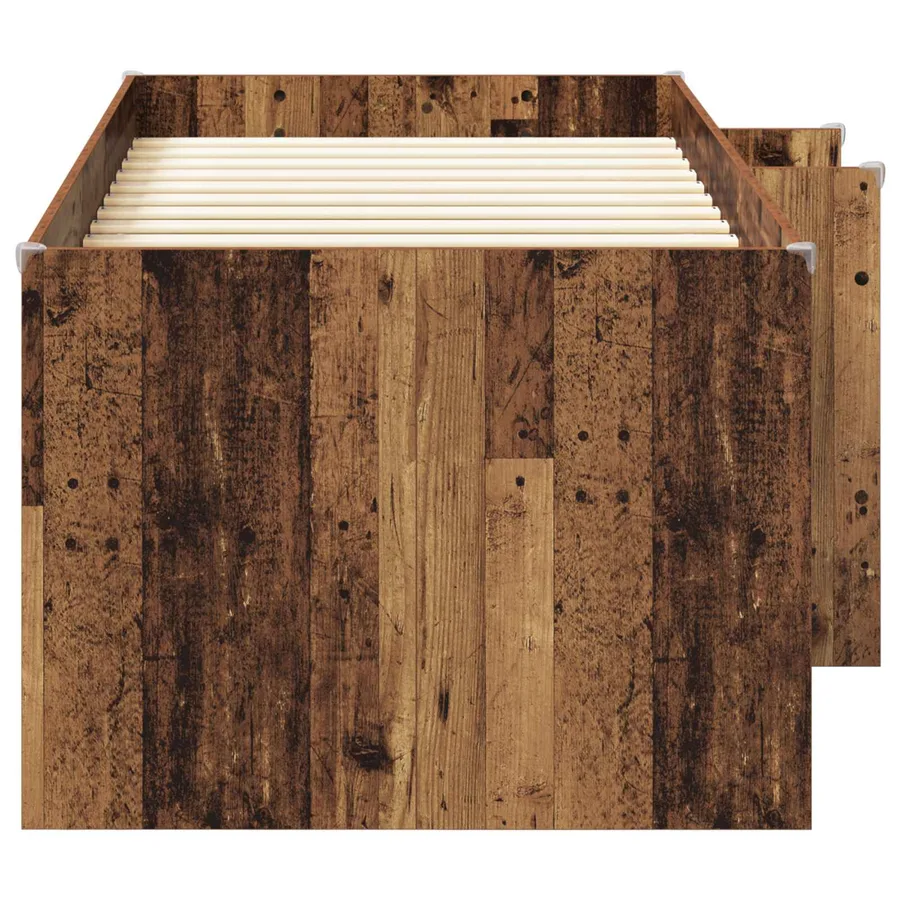 Cadre de Lit Élevé pour Enfants Bois ancien 80 x 200 cm - 5