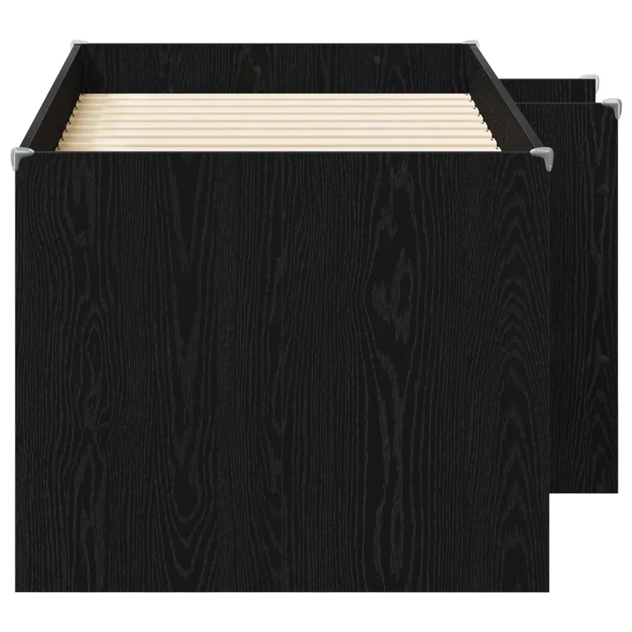 Cadre de Lit Élevé pour Enfants Chêne noir 80 x 160 cm - 5