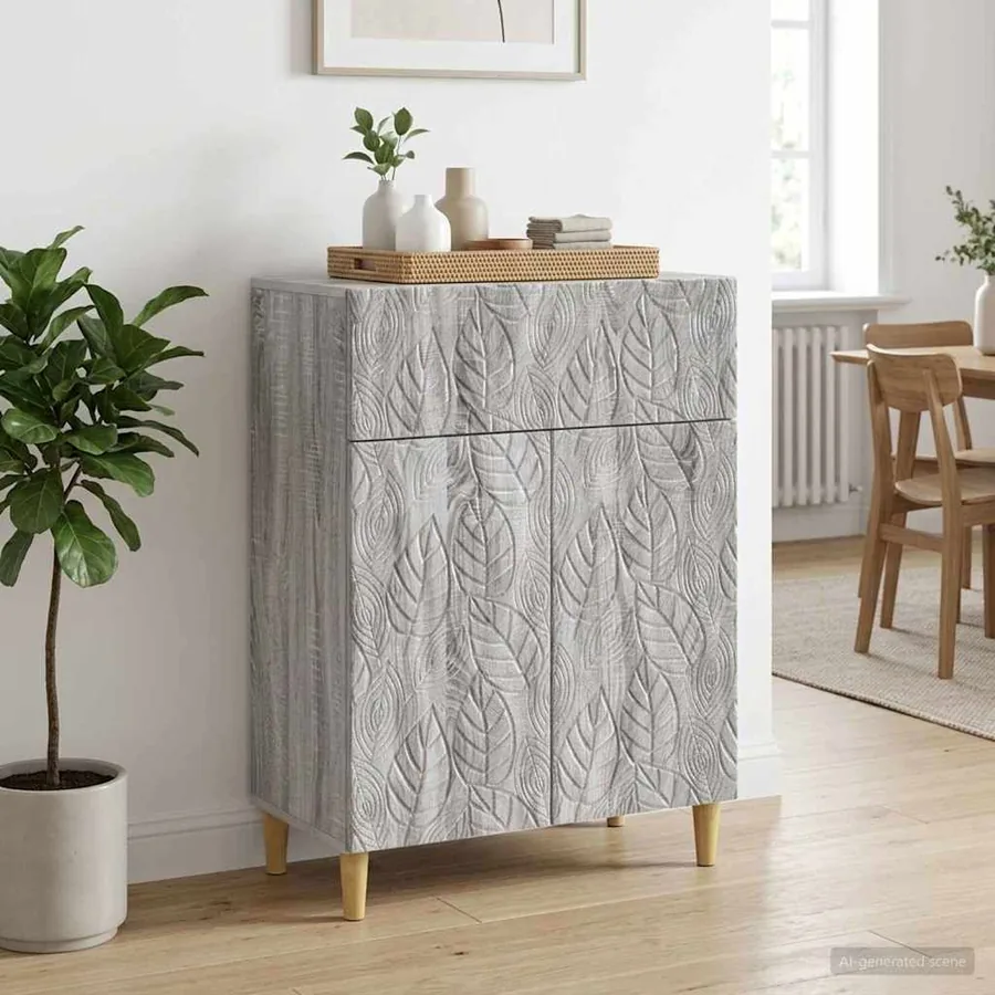 Buffet Sonoma gris 66 x 34,5 x 90 cm Bois d'ingénierie
