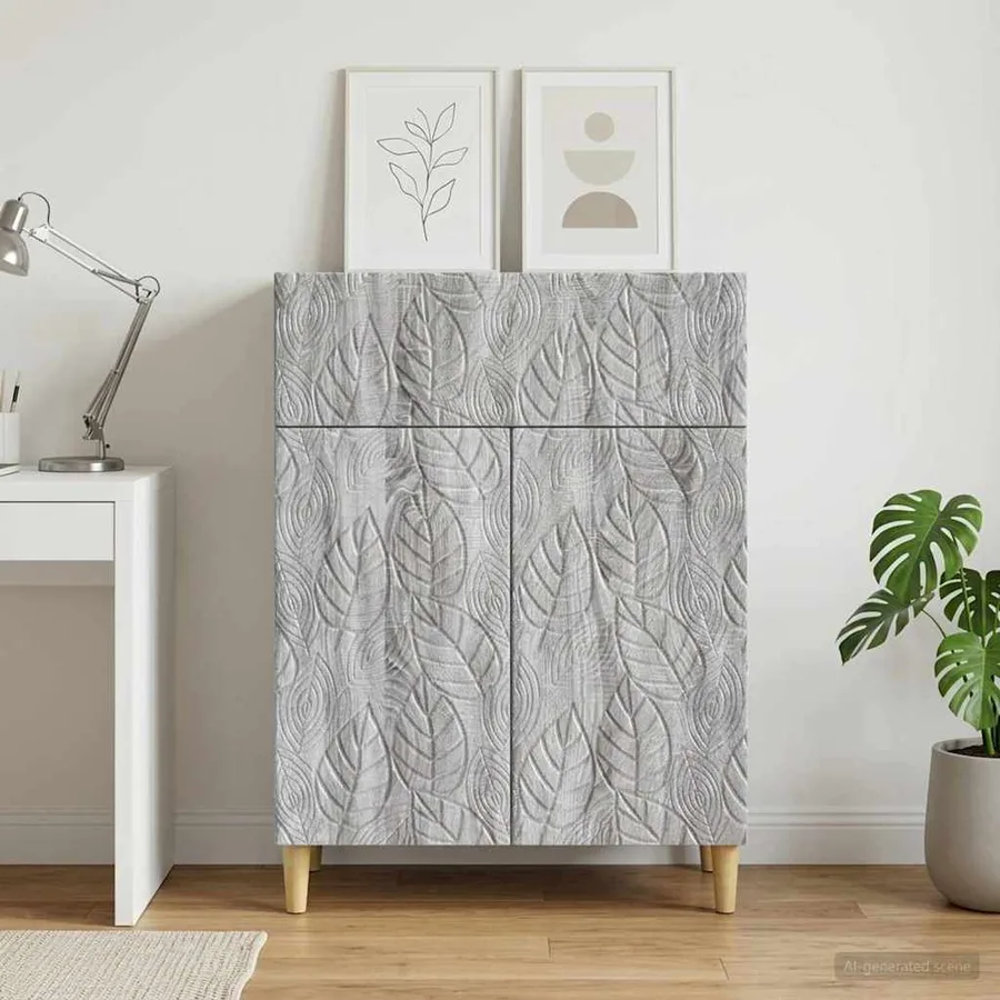 Buffet Sonoma gris 66 x 34,5 x 90 cm Bois d'ingénierie - 3