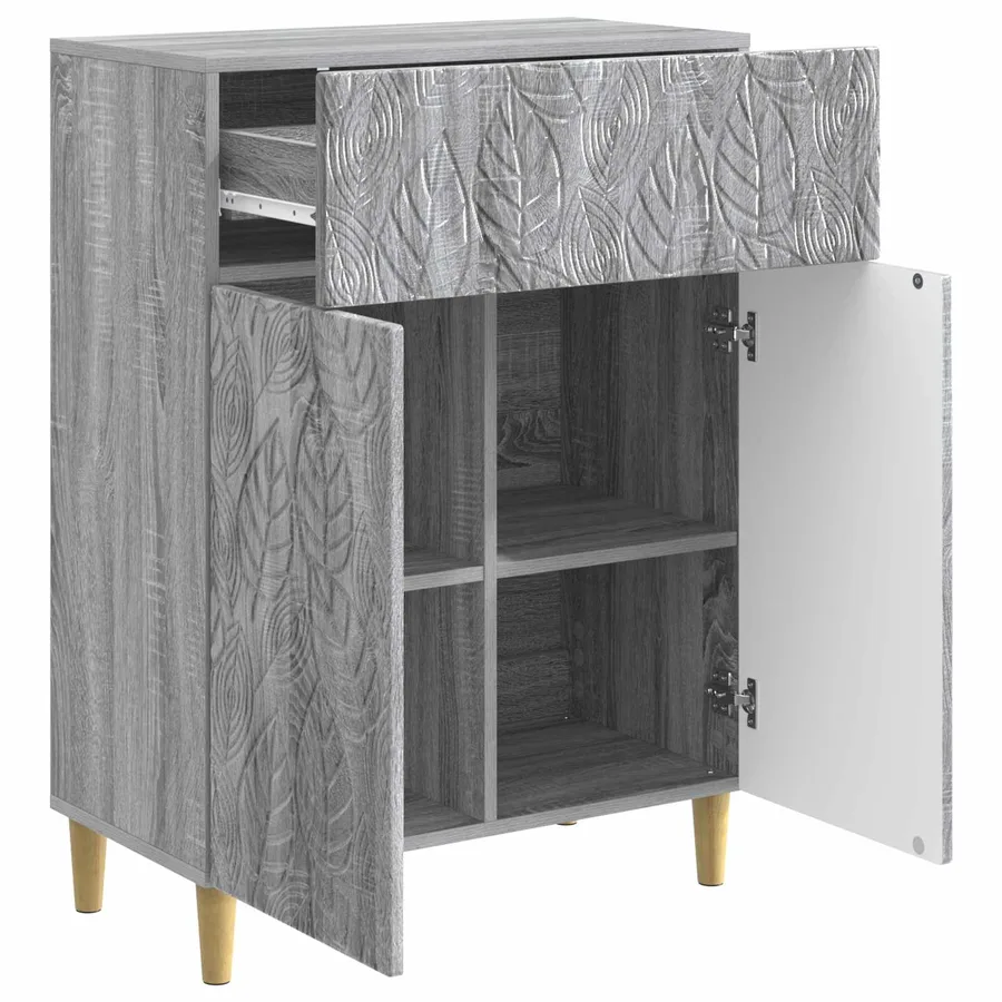 Buffet Sonoma gris 66 x 34,5 x 90 cm Bois d'ingénierie - 4