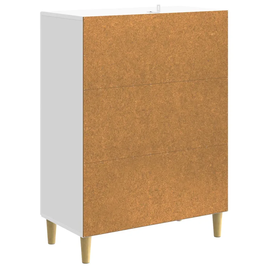 Buffet Blanc brillant 66 x 34,5 x 90 cm Bois d'ingénierie - 7