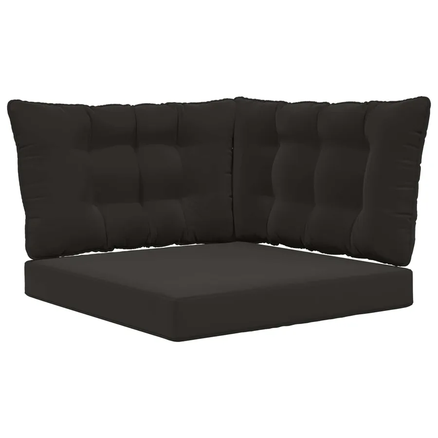 Coussin de canapé d'extérieur Polyester Noir 80 x 43 x 10 cm - 2