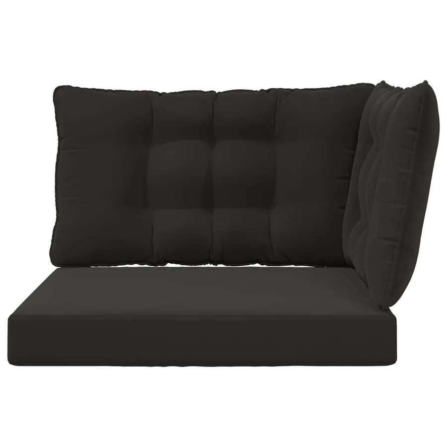 Coussin de canapé d'extérieur Polyester Noir 80 x 43 x 10 cm - 6