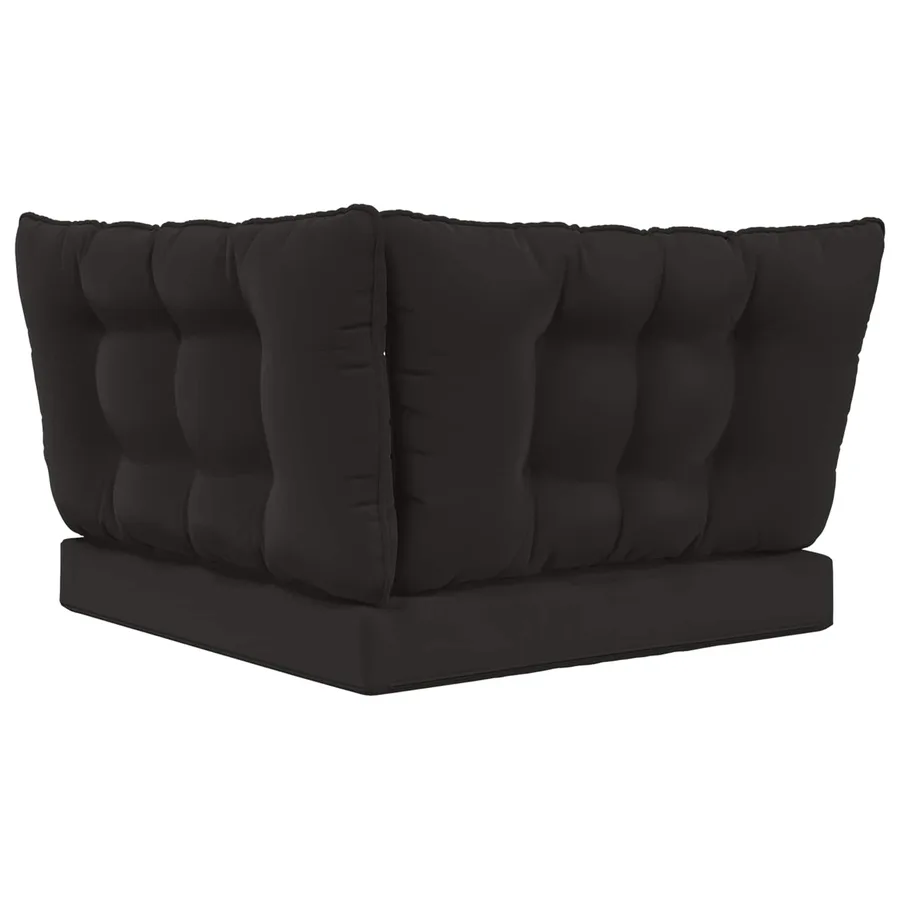 Coussin de canapé d'extérieur Polyester Noir 80 x 43 x 10 cm - 7