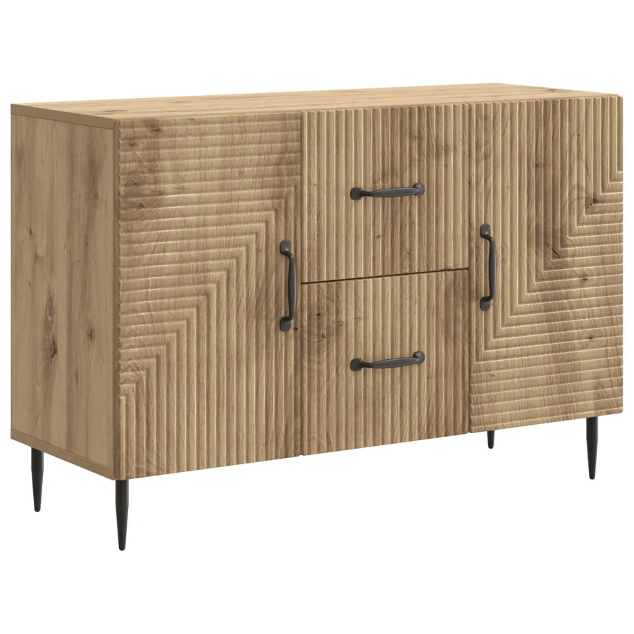 Buffet Chêne artisanal 89 x 34,5 x 60 cm Bois d'ingénierie - 2