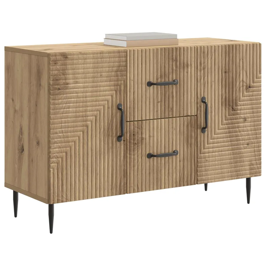 Buffet Chêne artisanal 89 x 34,5 x 60 cm Bois d'ingénierie - 3