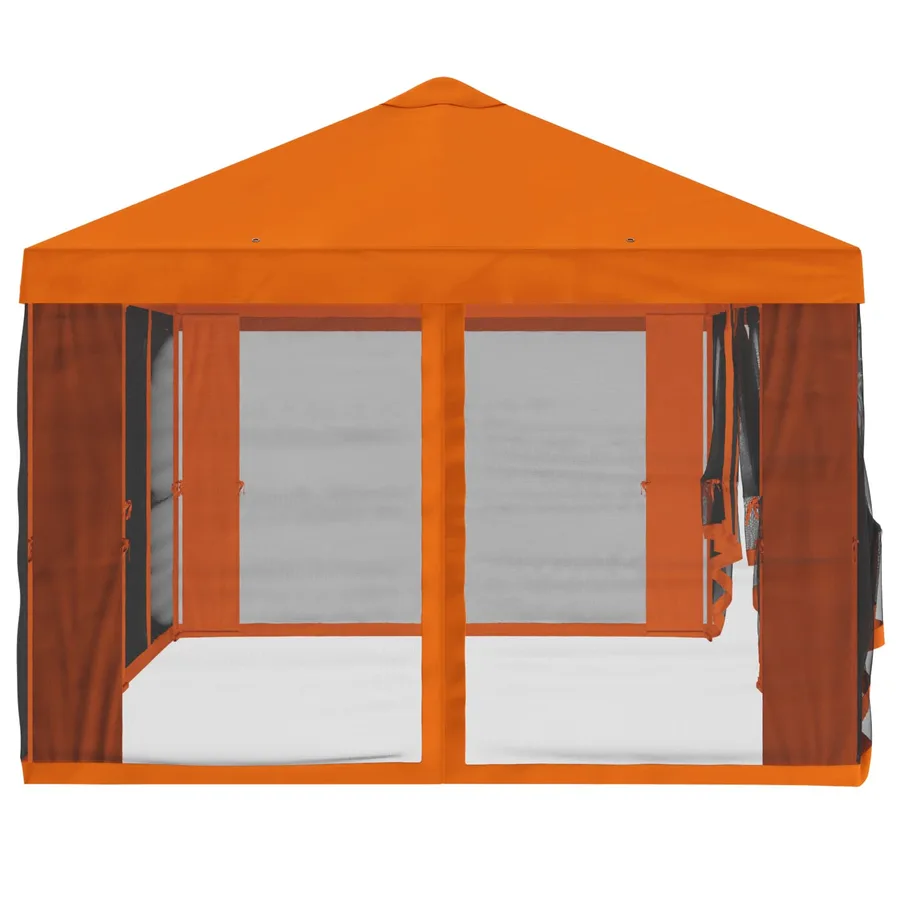 Housse de tonnelle avec murs latéraux 6 x 3 m Orange Polyester - 6