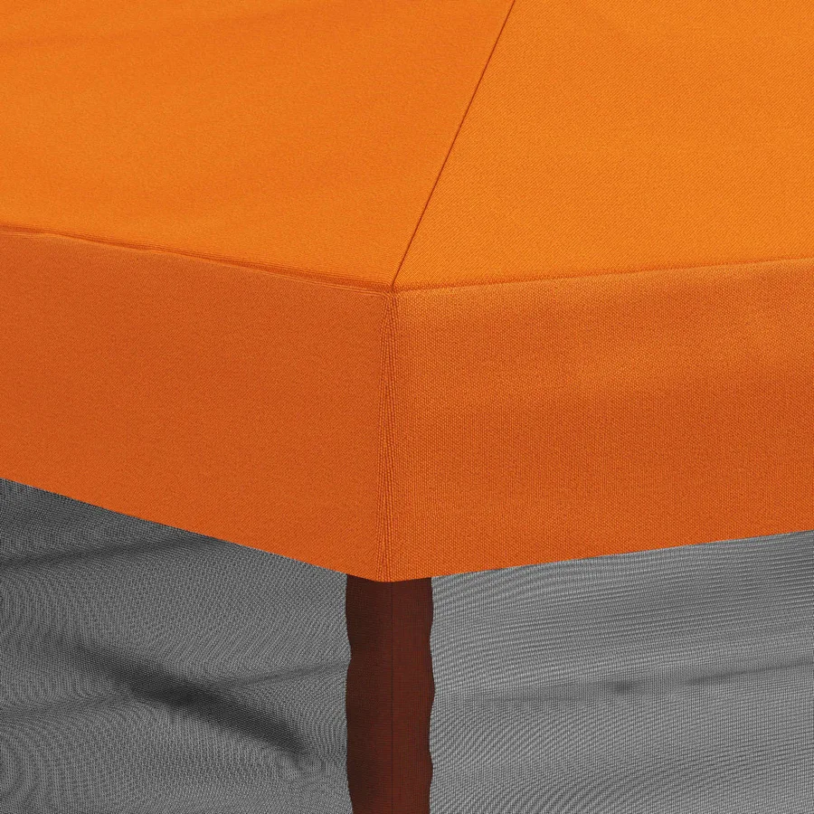 Housse de tonnelle avec murs latéraux 6 x 3 m Orange Polyester - 7