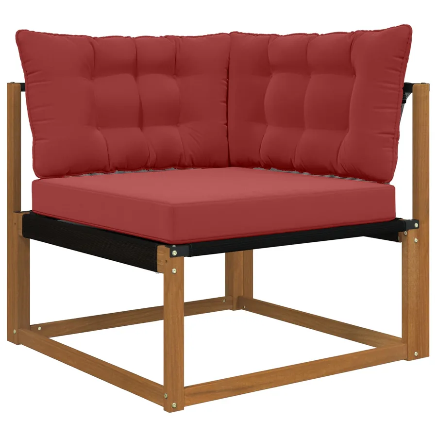 Coussin de canapé d'extérieur Polyester Bordeaux - 3