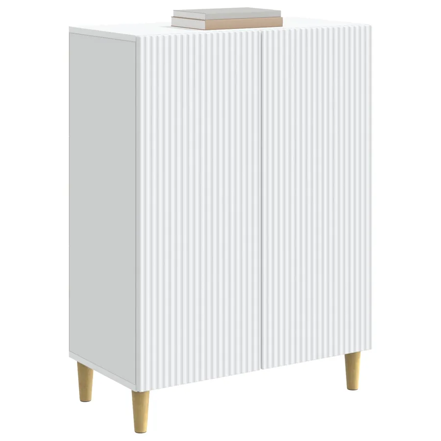 Buffet Blanc 66 x 34,5 x 90 cm Bois d'ingénierie - 3