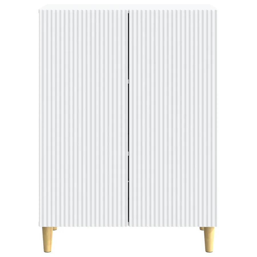 Buffet Blanc 66 x 34,5 x 90 cm Bois d'ingénierie - 6