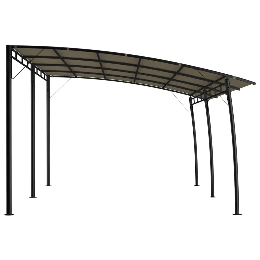 Auvents parasols 6 x 3 x 2,55 m Taupe - 3