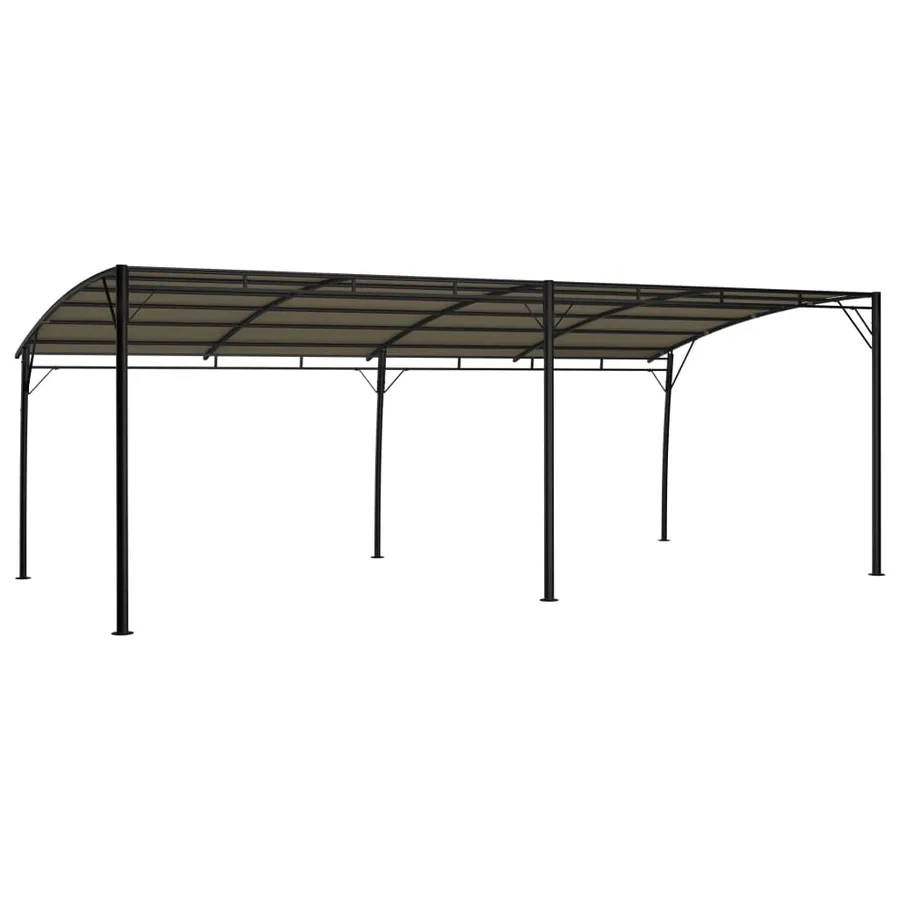 Auvents parasols 6 x 3 x 2,55 m Taupe - 4