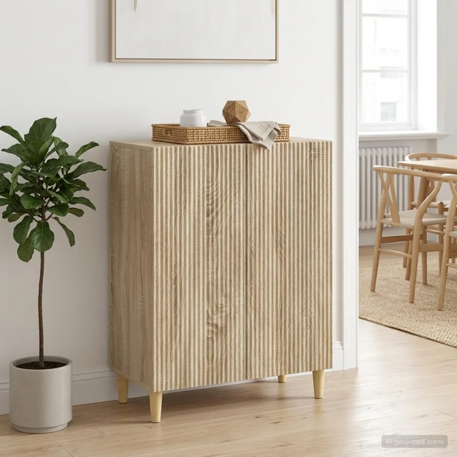 Buffet Chêne Sonoma 66 x 34,5 x 90 cm Bois d'ingénierie