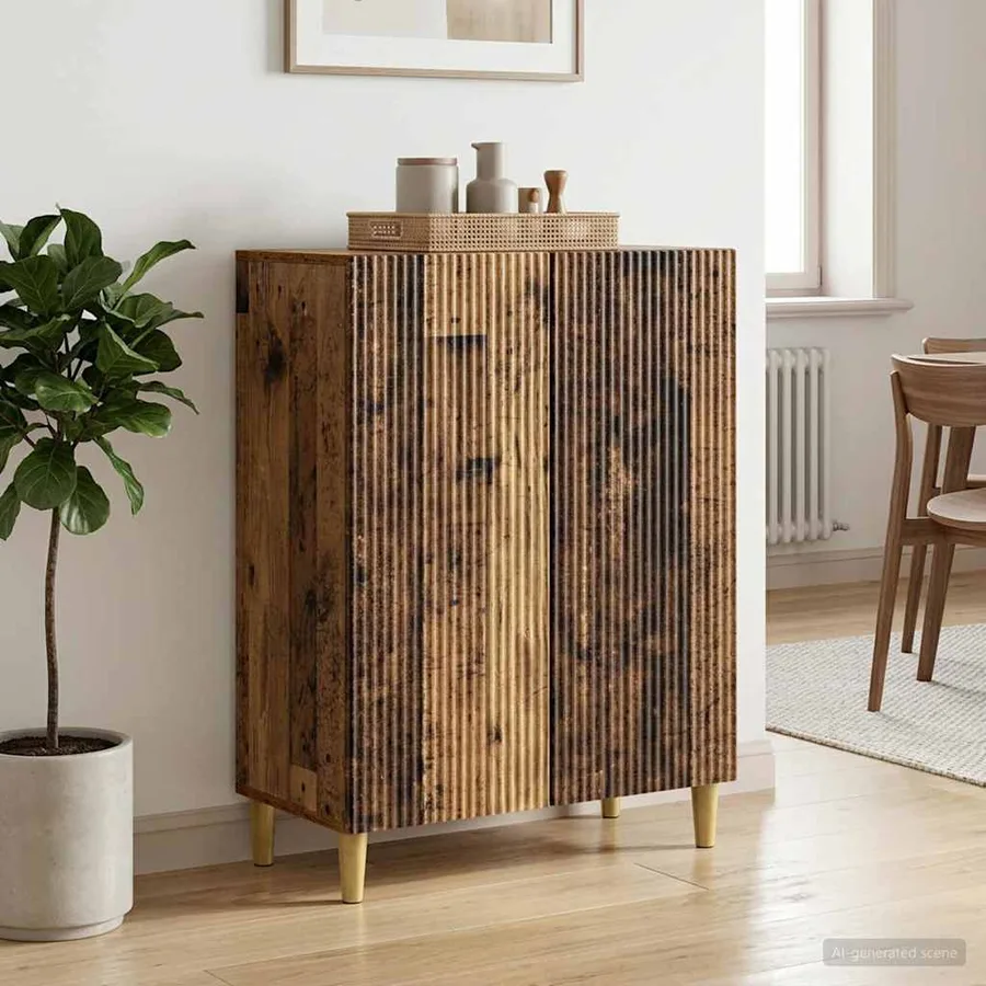 Buffet Bois ancien 66 x 34,5 x 90 cm Bois d'ingénierie - 4