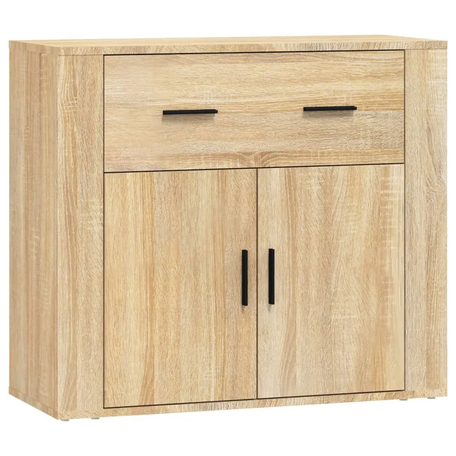 Buffets 3 pcs Chêne sonoma Bois d'ingénierie - 6