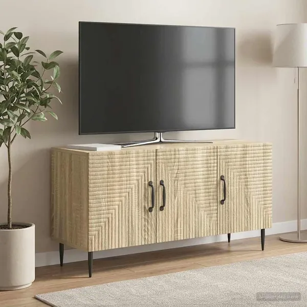 Meuble TV Chêne Sonoma 99 x 34,5 x 50 cm Bois d'ingénierie