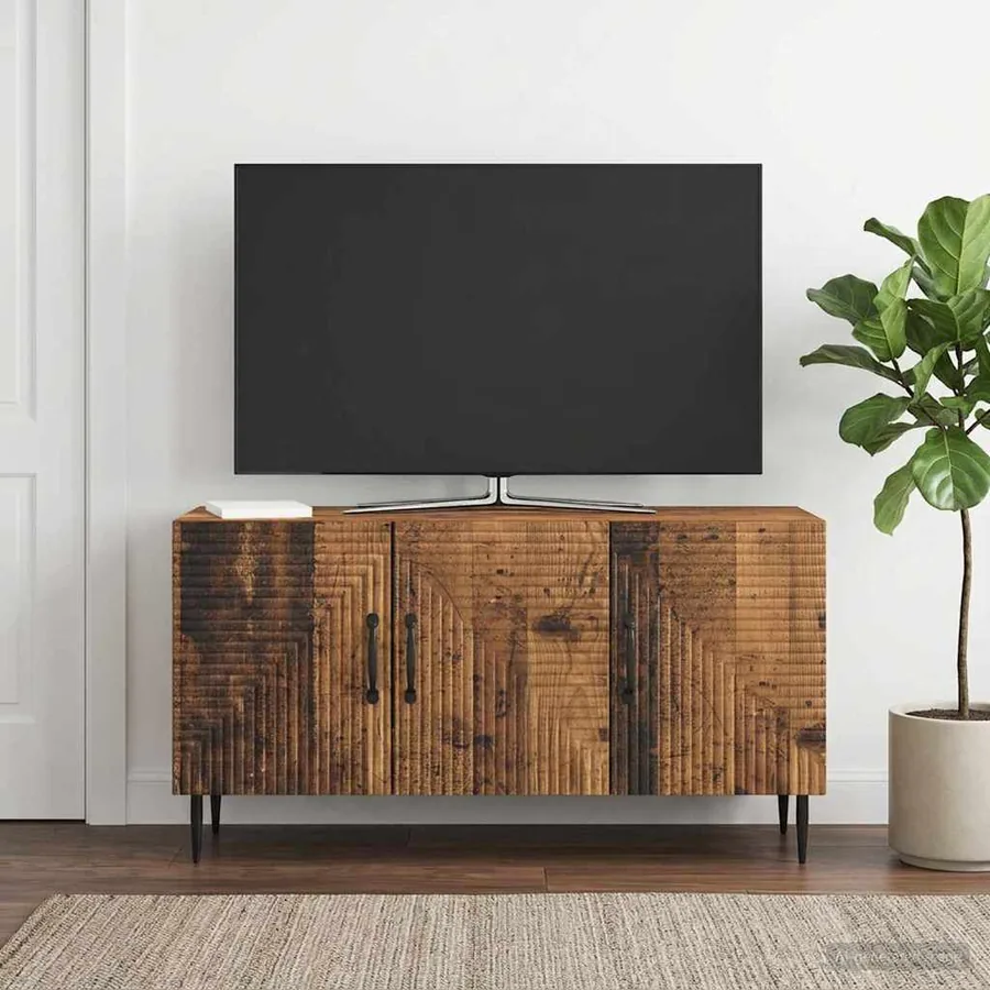 Meuble TV Bois ancien 99 x 34,5 x 50 cm Bois d'ingénierie