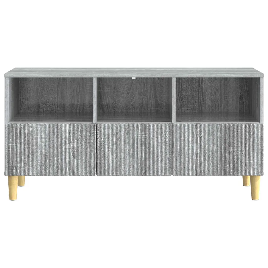 Meuble TV Sonoma gris 102 x 34,5 x 50 cm Bois d'ingénierie - 6