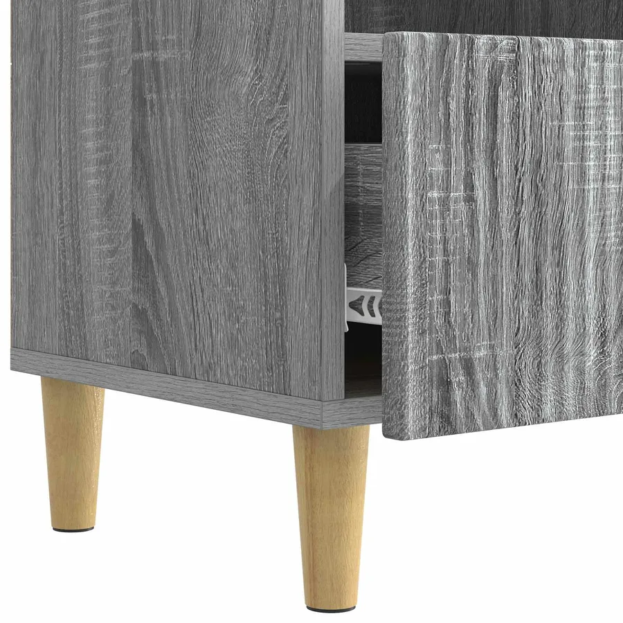 Meuble TV Sonoma gris 102 x 34,5 x 50 cm Bois d'ingénierie - 9