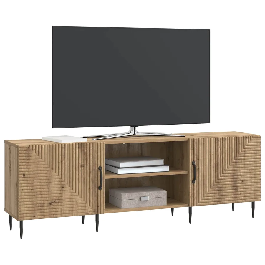 Meuble TV 150 x 31 x 50 cm Chêne artisanal Bois d'ingénierie - 3