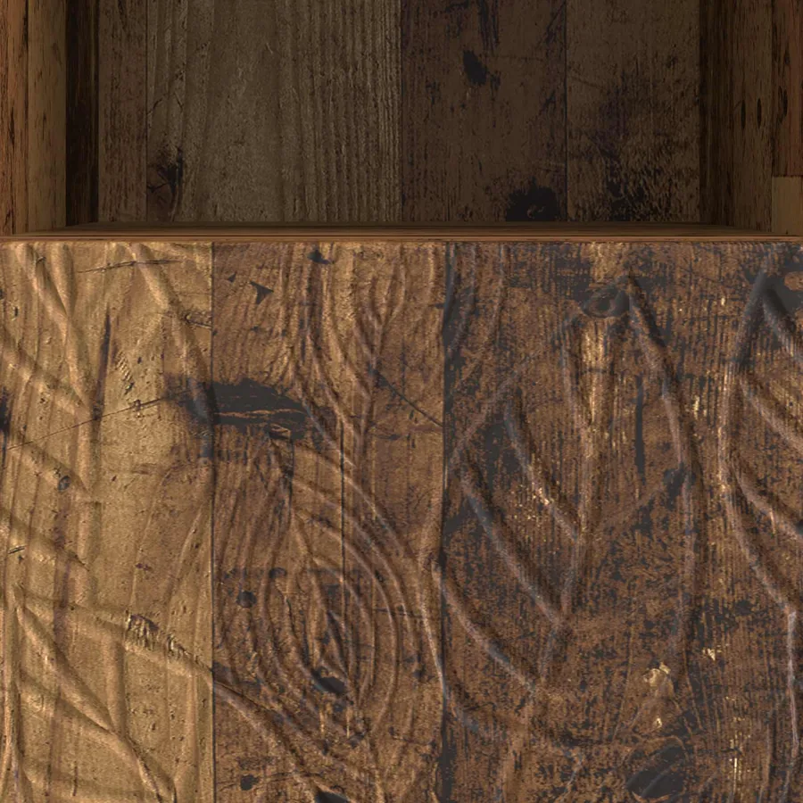 Meuble TV 102 x 34,5 x 50 cm Bois ancien Bois d'ingénierie - 9