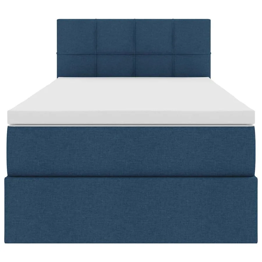 Lit avec rangement et matelas avec matelas Bleu 90 x 200 cm - 7