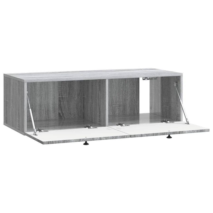 Meuble TV mural Sonoma gris 99 x 41 x 30 cm Bois d'ingénierie - 5