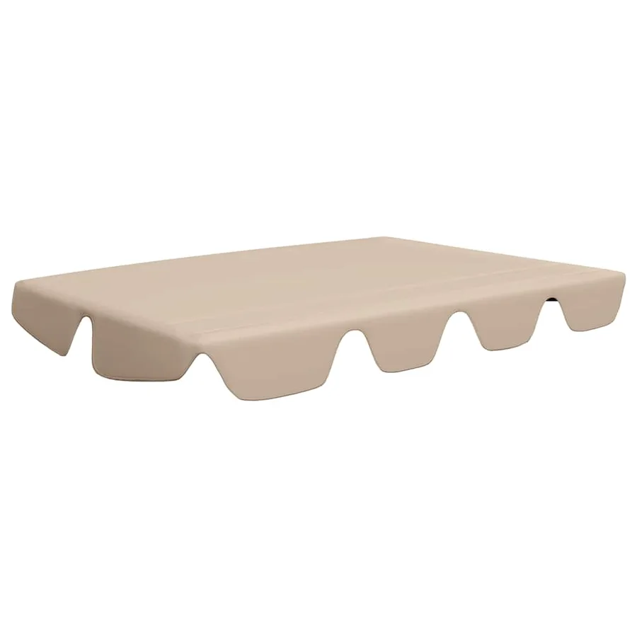 Toit de rechange de balançoire beige 150/130x105/70 cm - 2