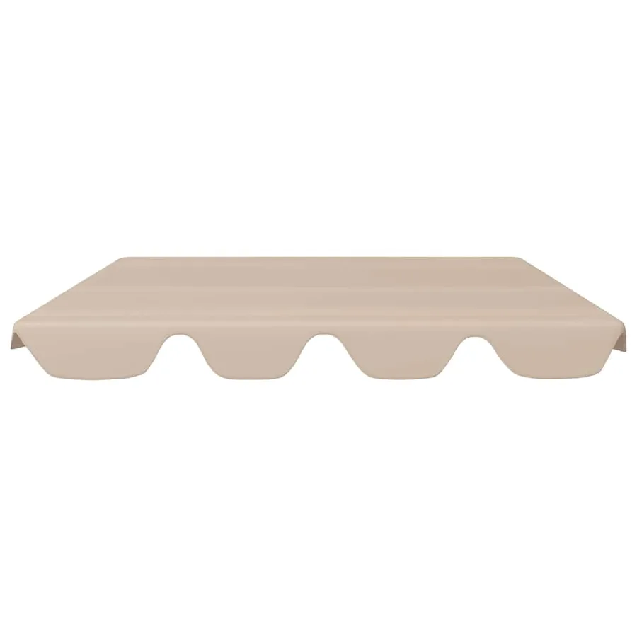 Toit de rechange de balançoire beige 150/130x105/70 cm - 3