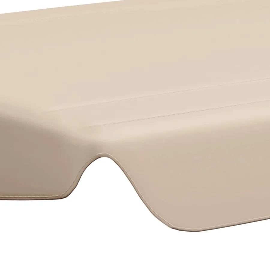 Toit de rechange de balançoire beige 150/130x105/70 cm - 5
