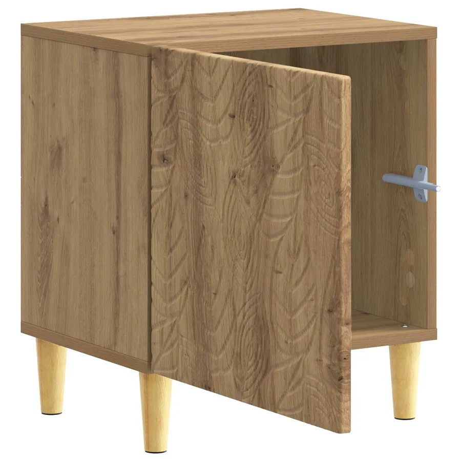 Table de chevet 2 pc Chêne artisanal 43 x 34,5 x 50 cm - 5