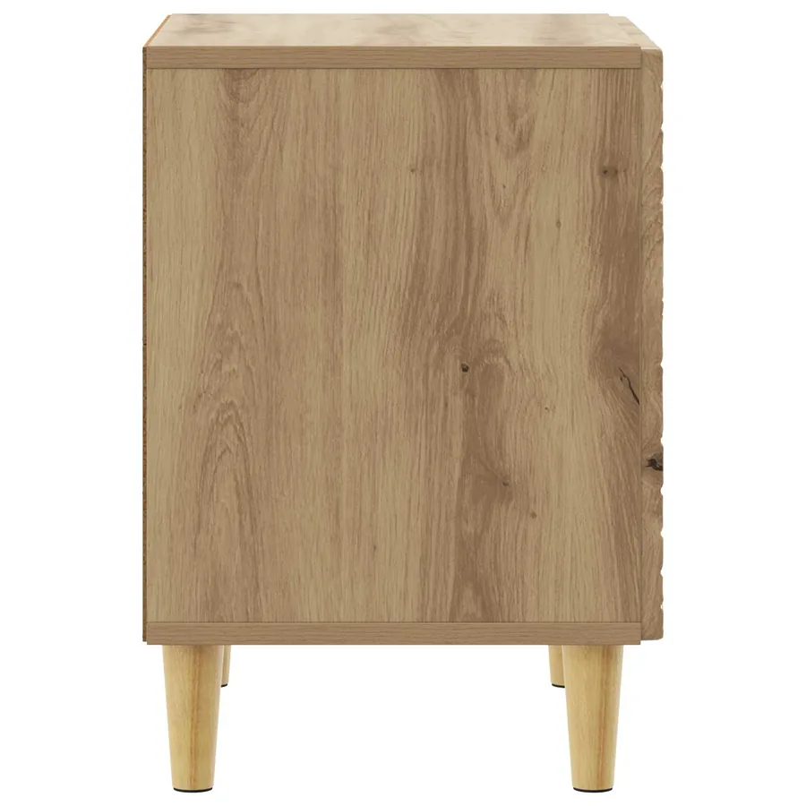 Table de chevet 2 pc Chêne artisanal 43 x 34,5 x 50 cm - 7