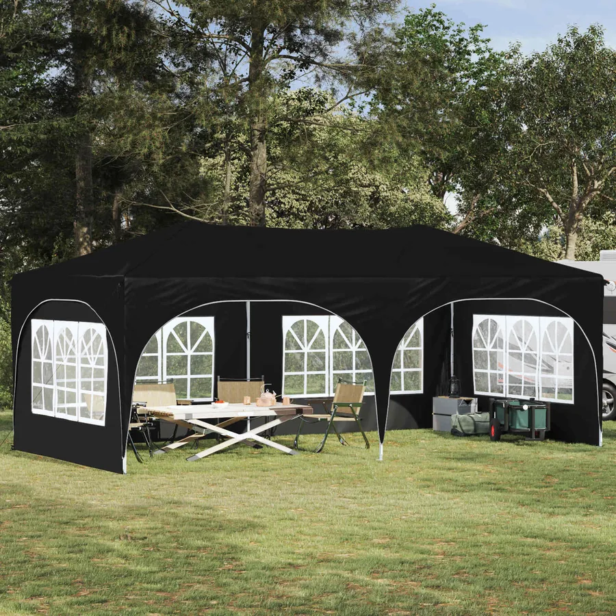 Tente de fête pop-up 575 x 288 x 245 cm Anthracite Tissu Oxford