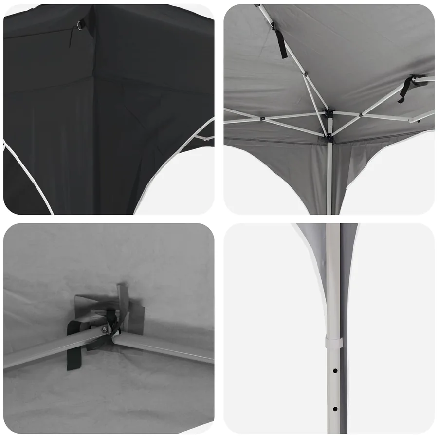 Tente de fête pop-up 575 x 288 x 245 cm Anthracite Tissu Oxford - 10